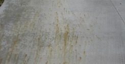 concrete rust stain removal